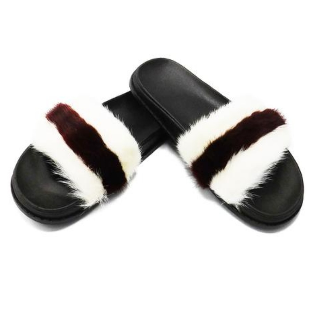 Mink Fur Slides